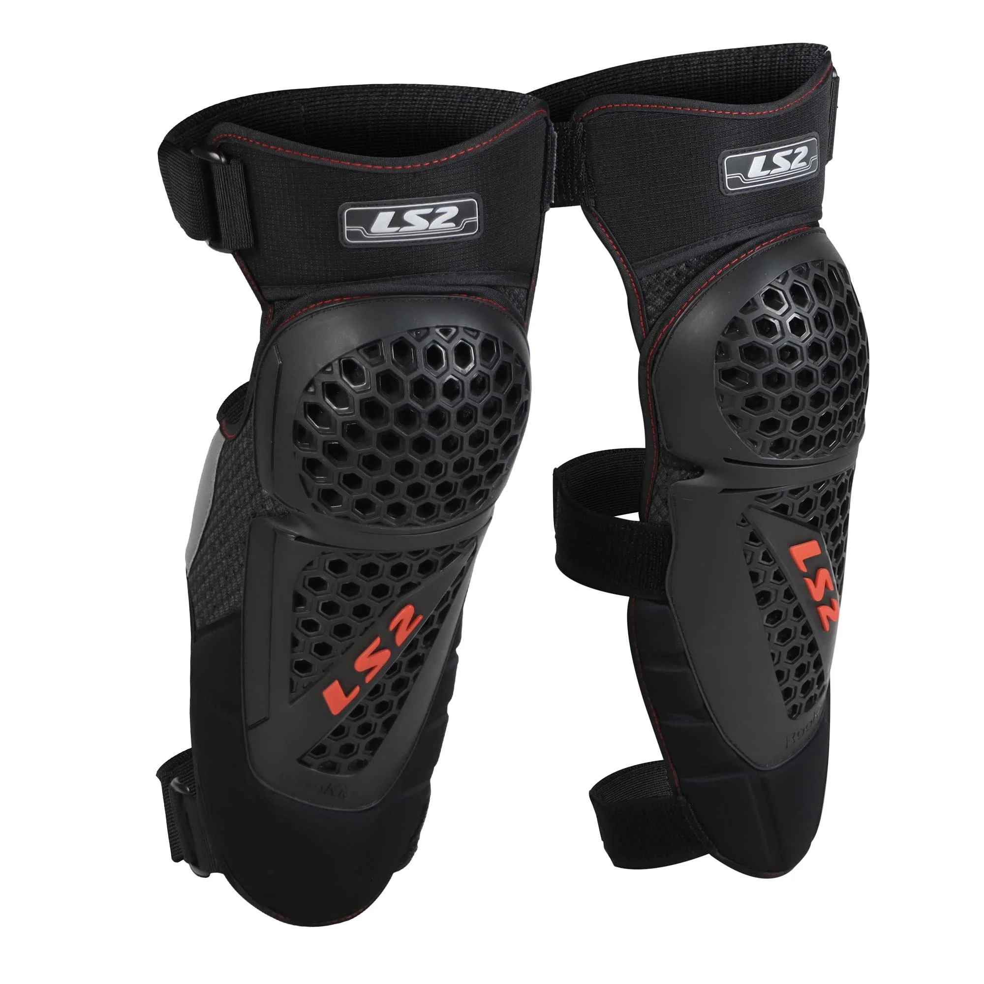 PROTECTOR RODILLA VEL LS2 S/M/L NEGRO ROOKIE (AJUSTABLE)