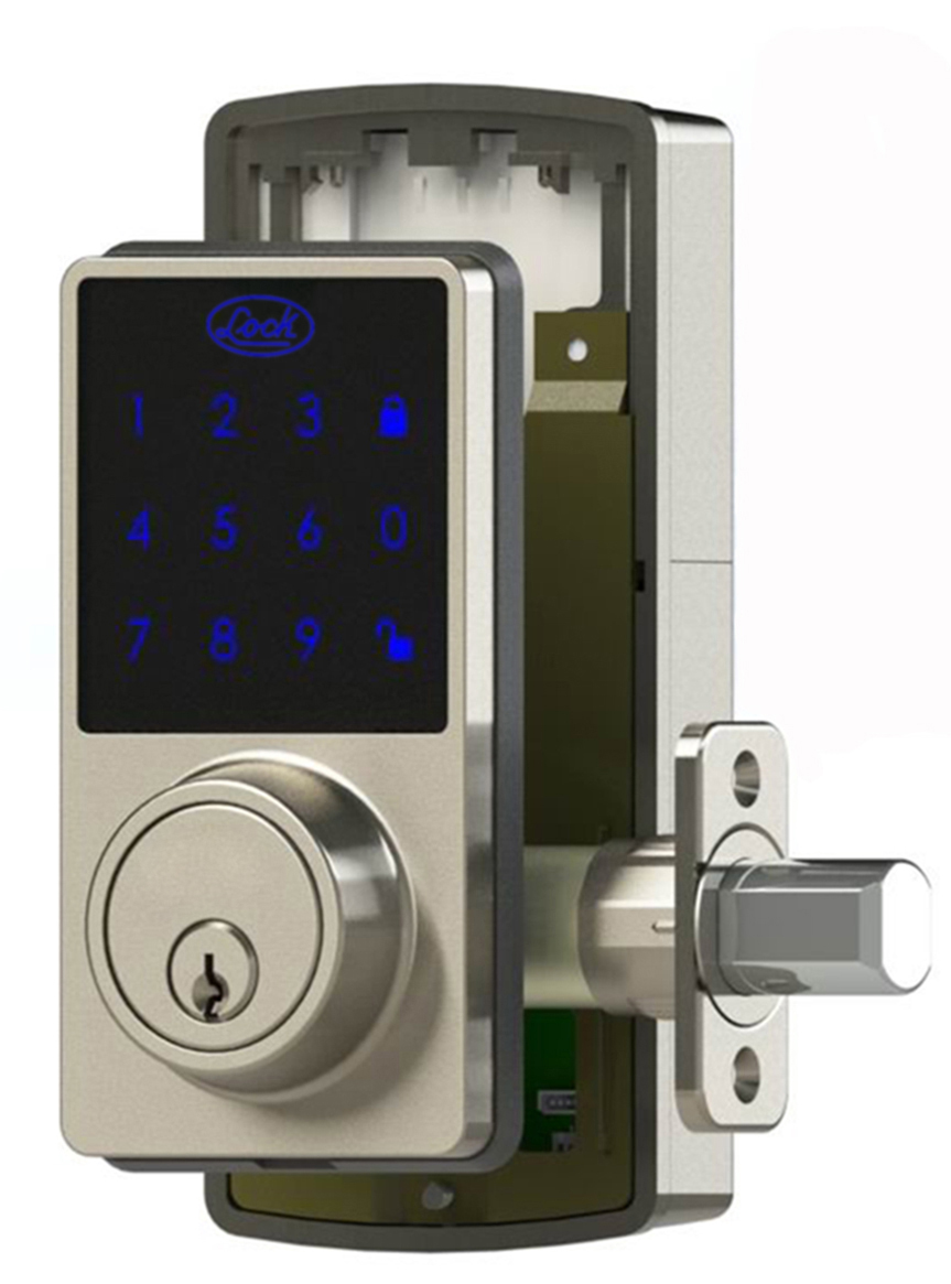 Cerrojo digital panel touch, llave estándar Lock