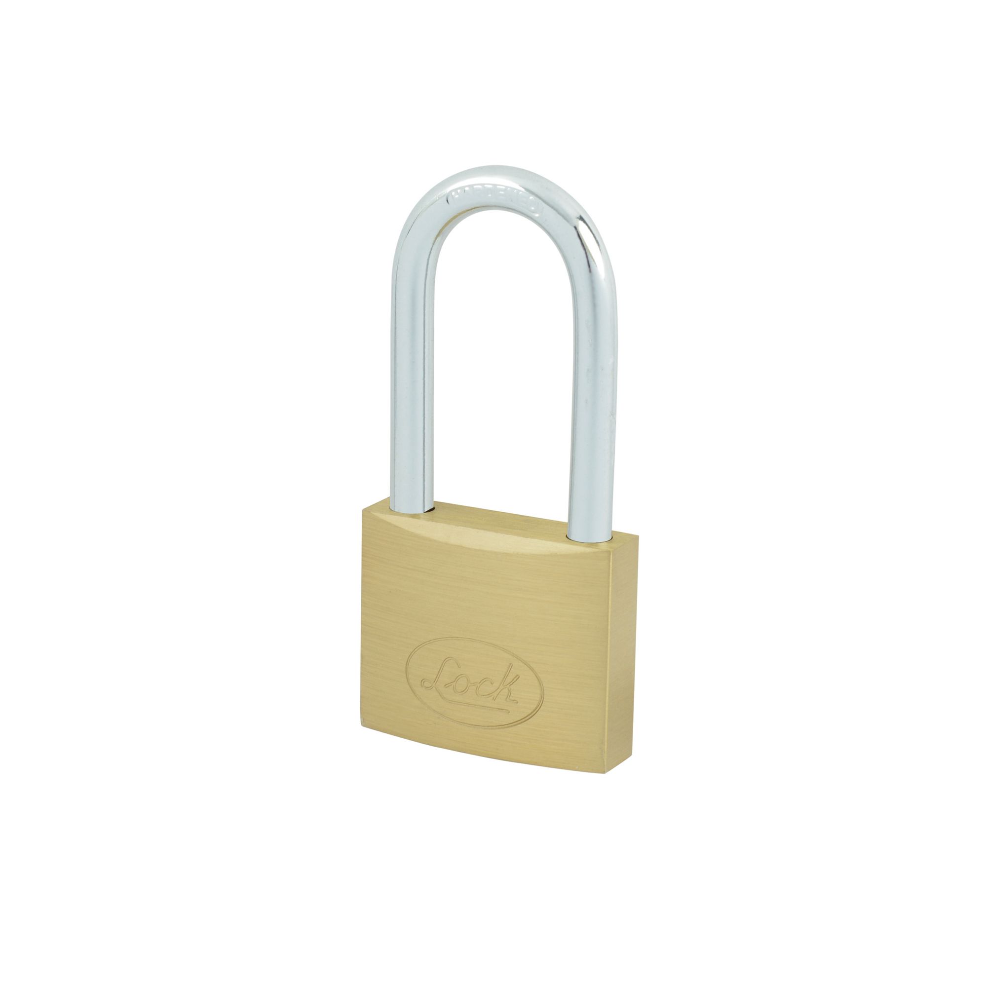 Candado de latón largo 30 mm, llave estándar Lock