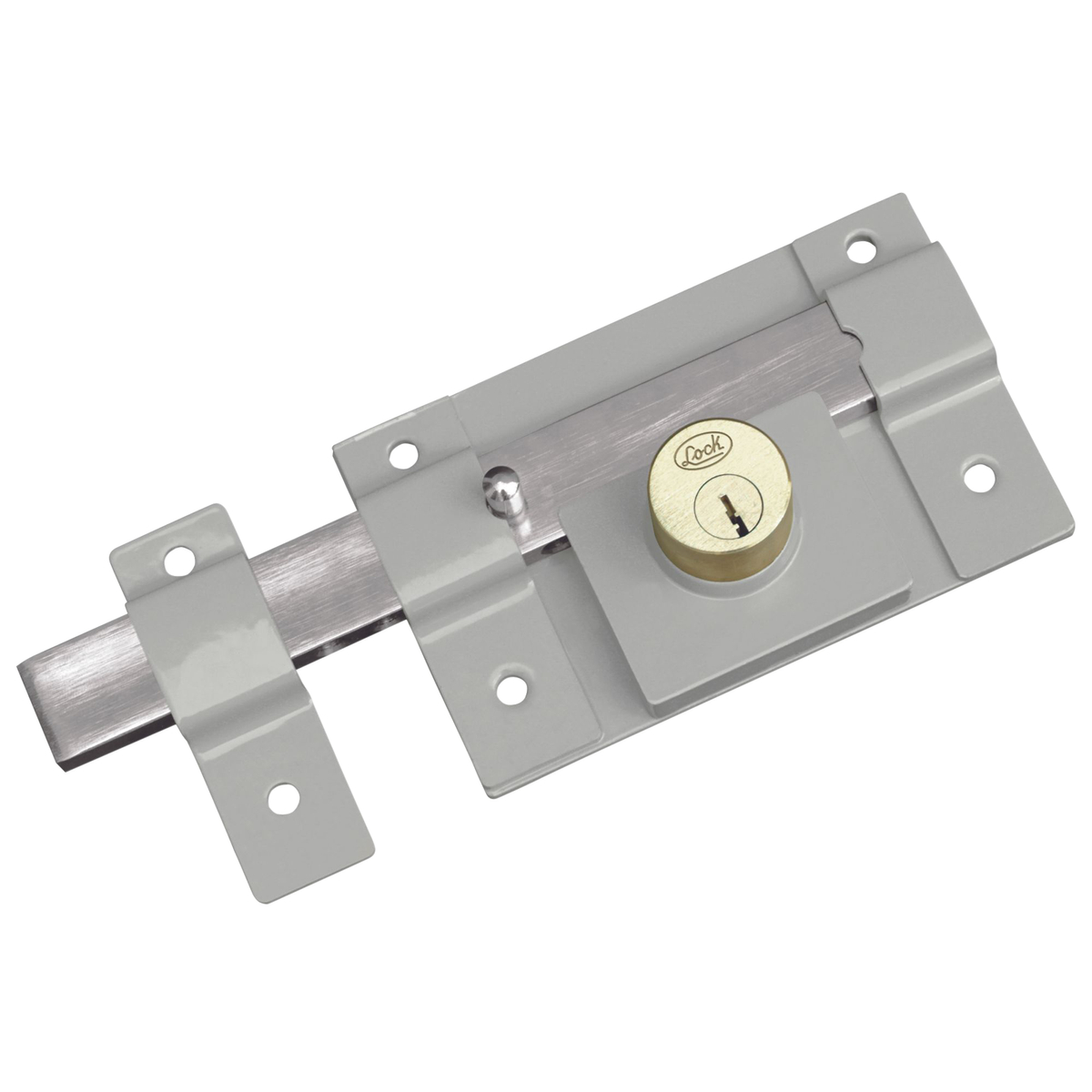 Cerradura para cortina barra libre función doble, llave estándar, en caja Lock