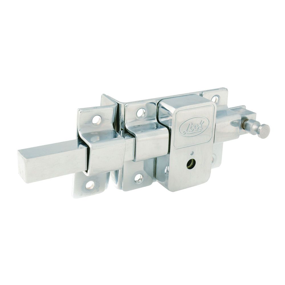 Cerradura de barra libre función izquierda, cromo brillante, llave tetra, en caja Lock