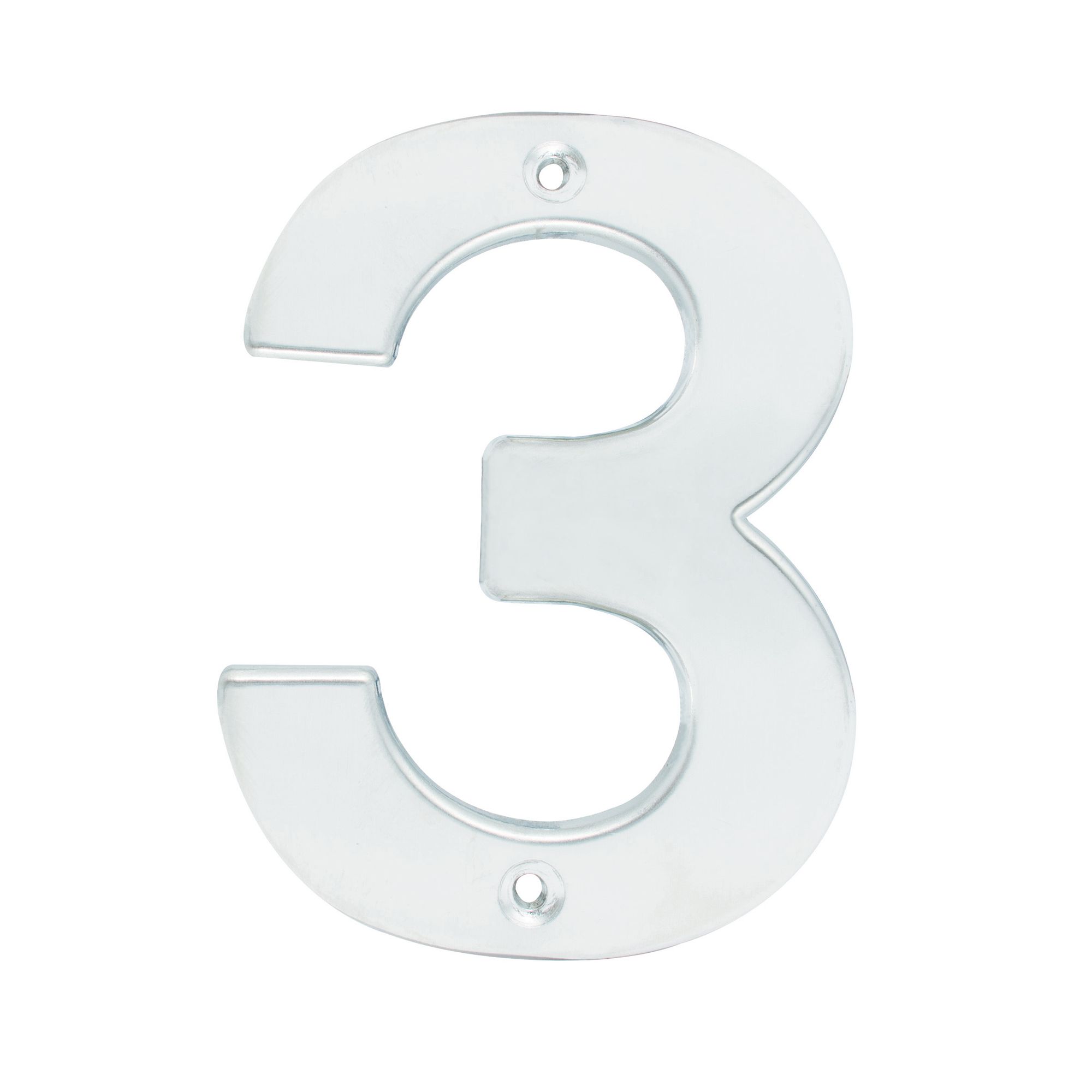 Número 3 bold 4" níquel satinado Lock