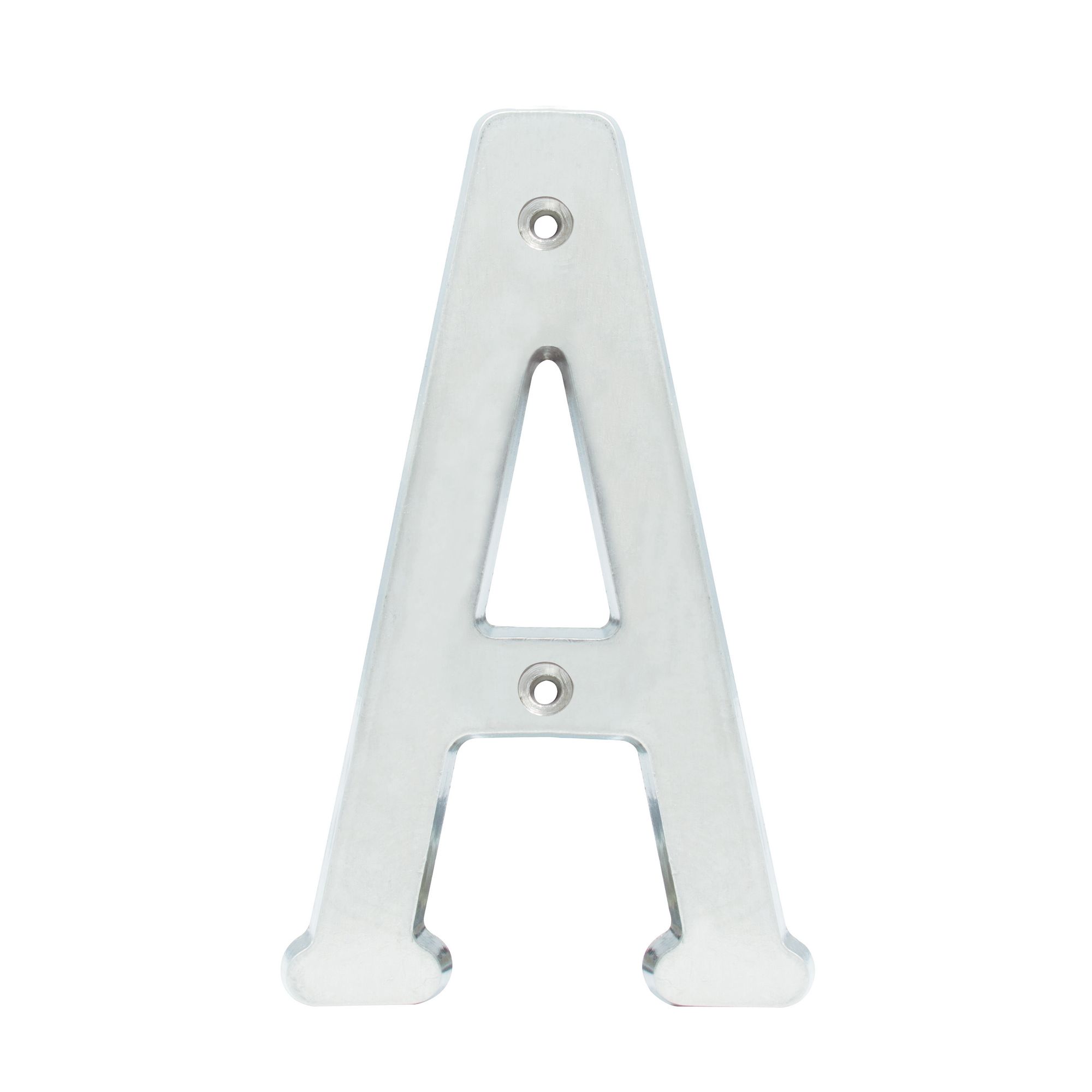 Letra A slim 4" níquel satinado Lock