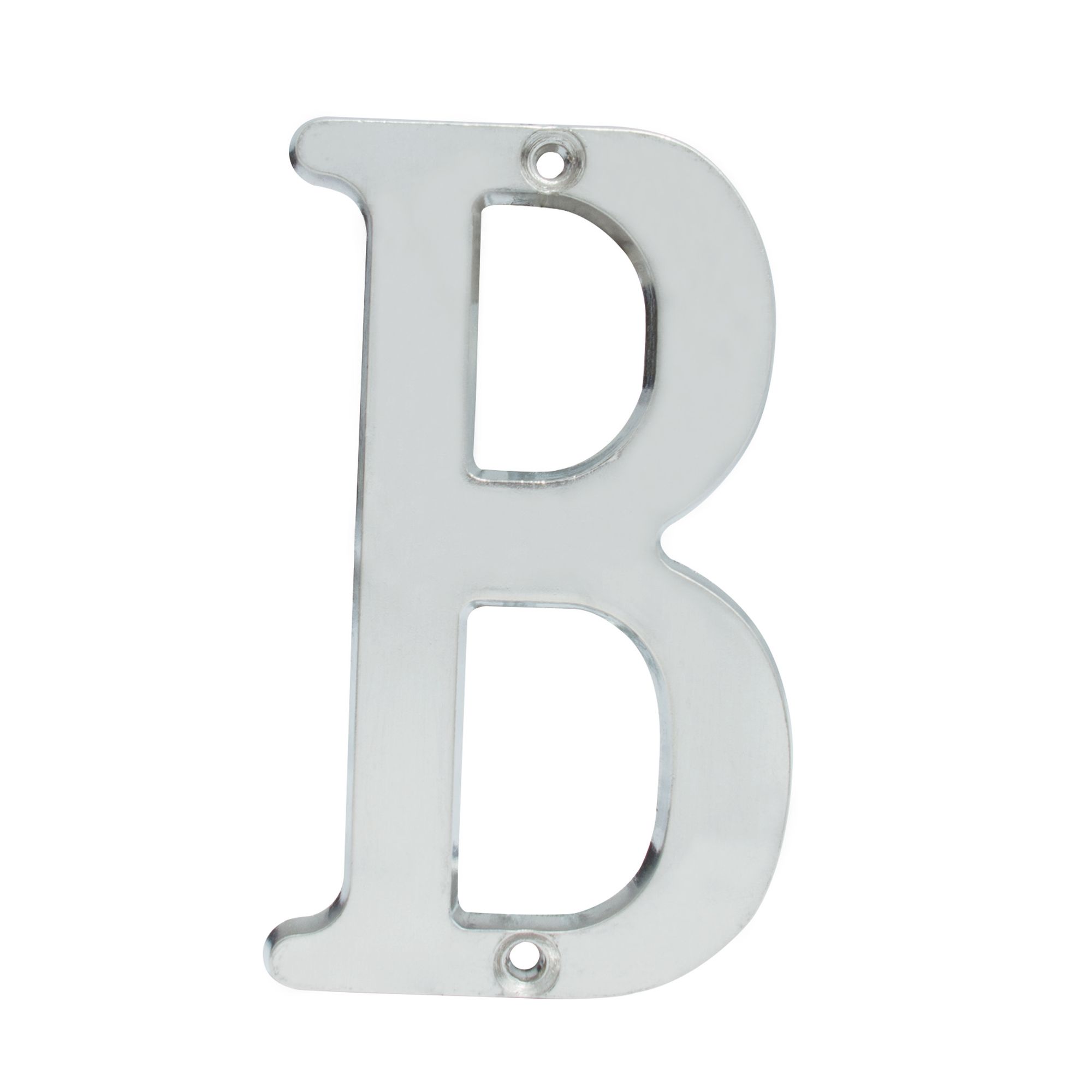 Letra B slim 4" níquel satinado Lock