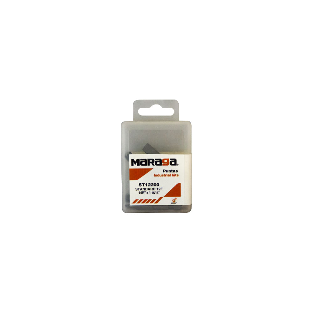 Punta Destornillador Standard 12F - 14R x 1-15/16" (plana)