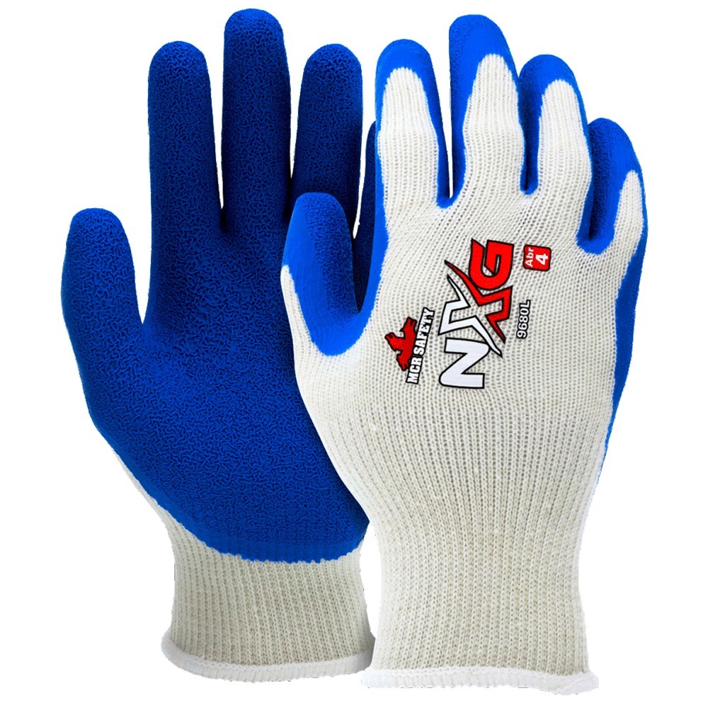 Guante Texturizado Flextuff® Cal. 10 Revestimiento de Látex Niv. de Corte ANSI 2 Blanco T-M MCR 9680