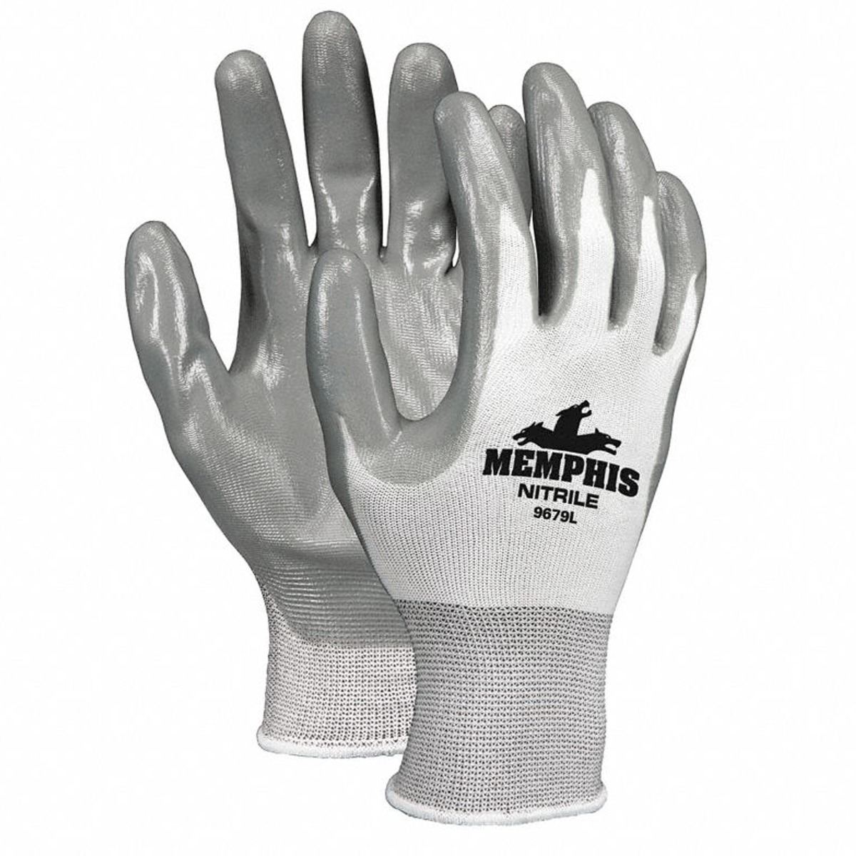 Guante Ultratech Cal 15 Compatible con Pantalla Táctil con Cubierta de Nailon Blanco MCR 9683