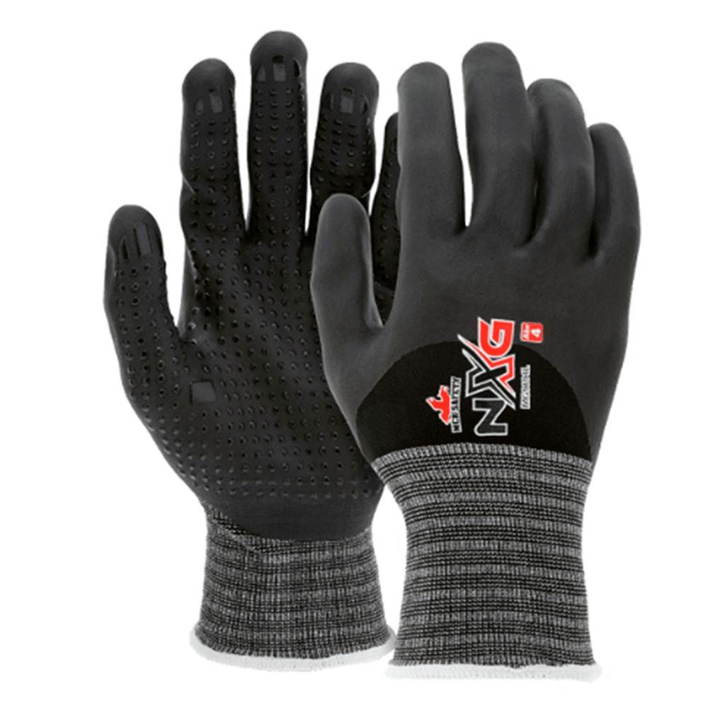 Guante Calibre 15 con Cuerpo de Nylon Negro T-L MCR 9694
