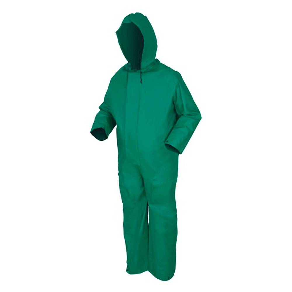 Impermeable Dominator Protección Contra Químicos y Ácidos PVC/ Poliéster Verde MCR 3881