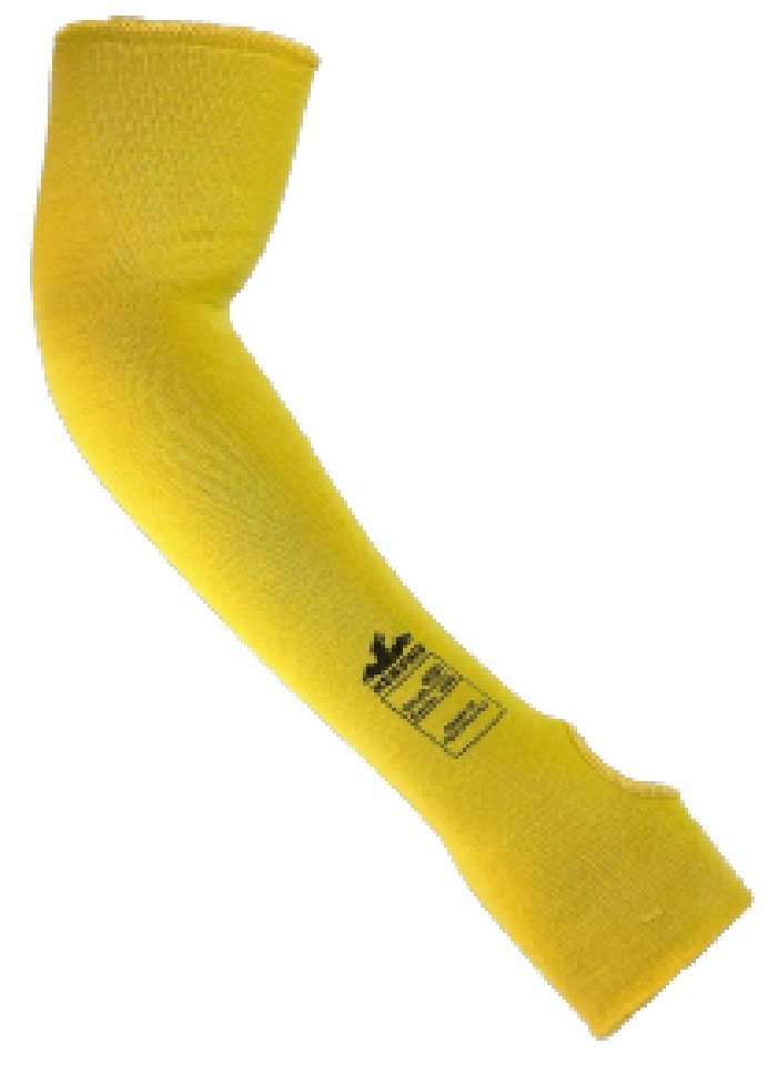 Manga Resistente al Calor ANSI Niv2 con Ranura en el Dedo Pulgar Amarillo MCR X9379T