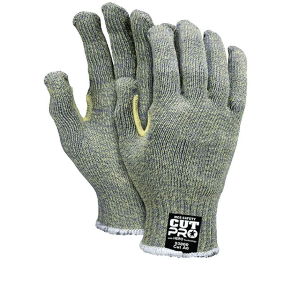 Guante Resistente al Corte y Abrasión Fibra Hero Amarillo T-S MCR SX93860