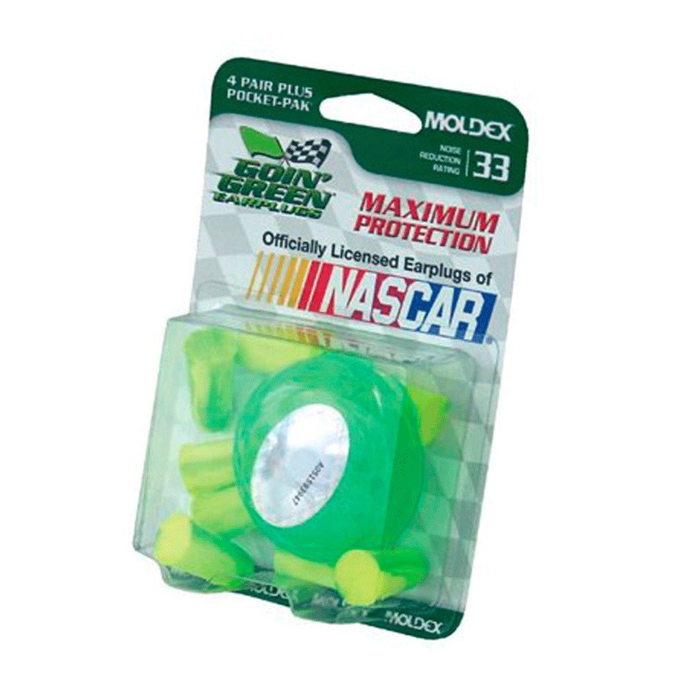 Tapones Desechables sin Cordón de Espuma con Estuche Verde MOLDEX 66204