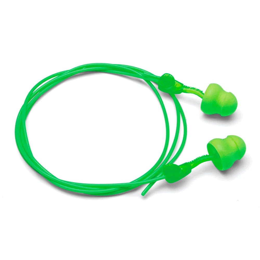 Tapon Auditivo Glide Foam con Cordon Opcional Verde MOLDEX 6945