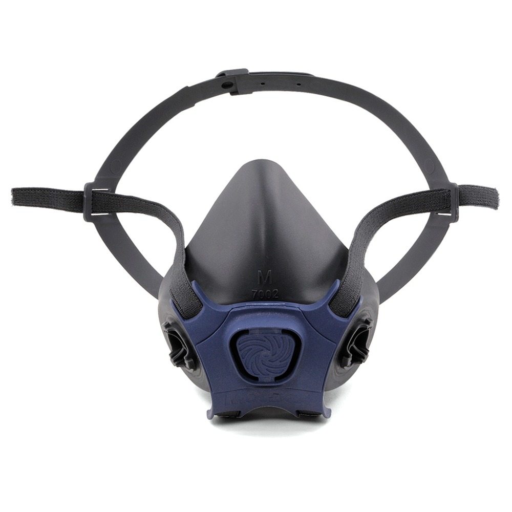 Respirador Reutilizable de Media Cara 1 Libre de PVC Color Azul T-M MOLDEX 7002