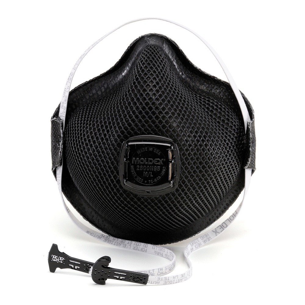 Respirador Desechable para Partículas y Vapores Orgánicos con Válvula Negro T-M/G MOLDEX M2800N95