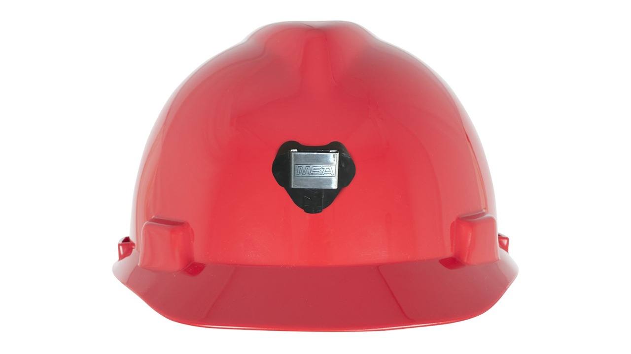 Casco de Seguridad Tipo Cachucha con Portalámpara Rojo MSA M2303531CR