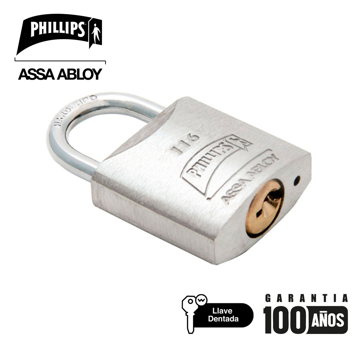 PHILLIPS - CANDADO METALICO 116 CAJ A