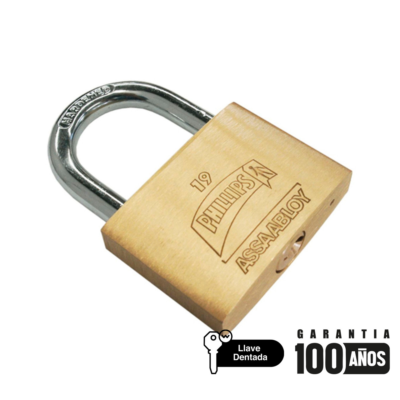 PHILLIPS - CANDADO LATON 19 CAJA