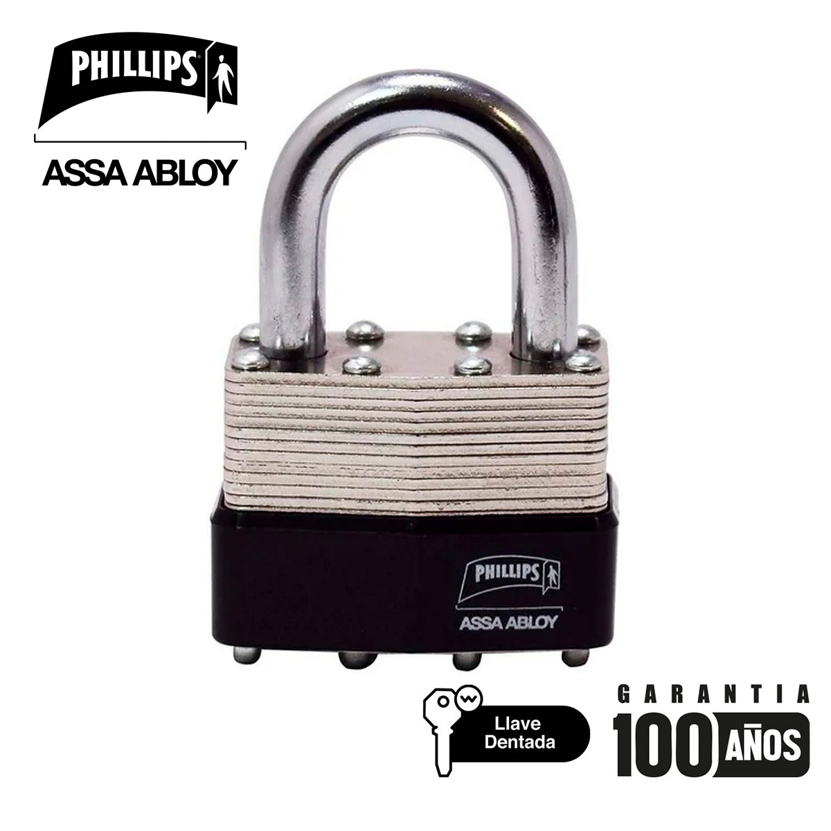 PHILLIPS - CANDADO LAMINADO LAM-50 BLISTER