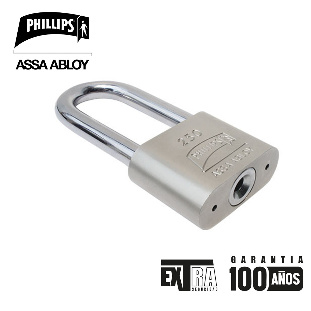 PHILLIPS - CANDADO ACERO 250GL BLIS TER