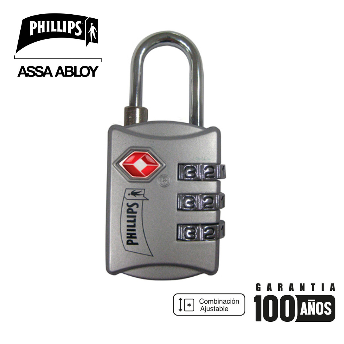 PHILLIPS - CANDADO TSAM3 AN BLISTER