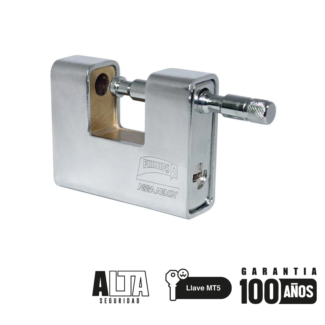 PHILLIPS - CANDADO LATON HD-90 ACOR AZADO