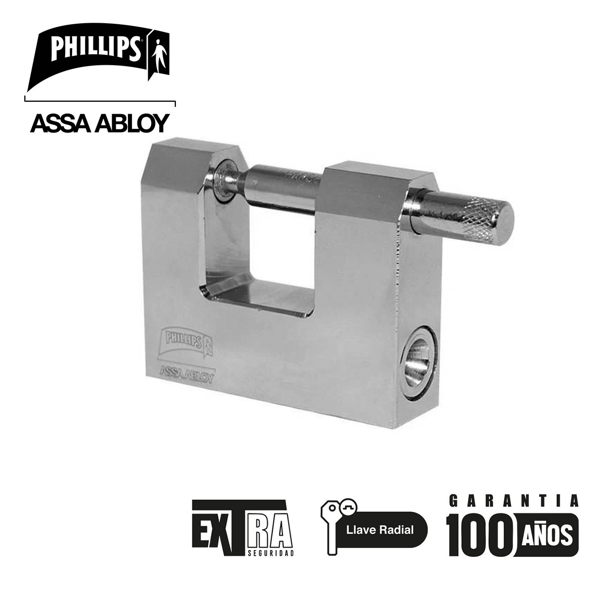 PHILLIPS - CANDADO LATON 290