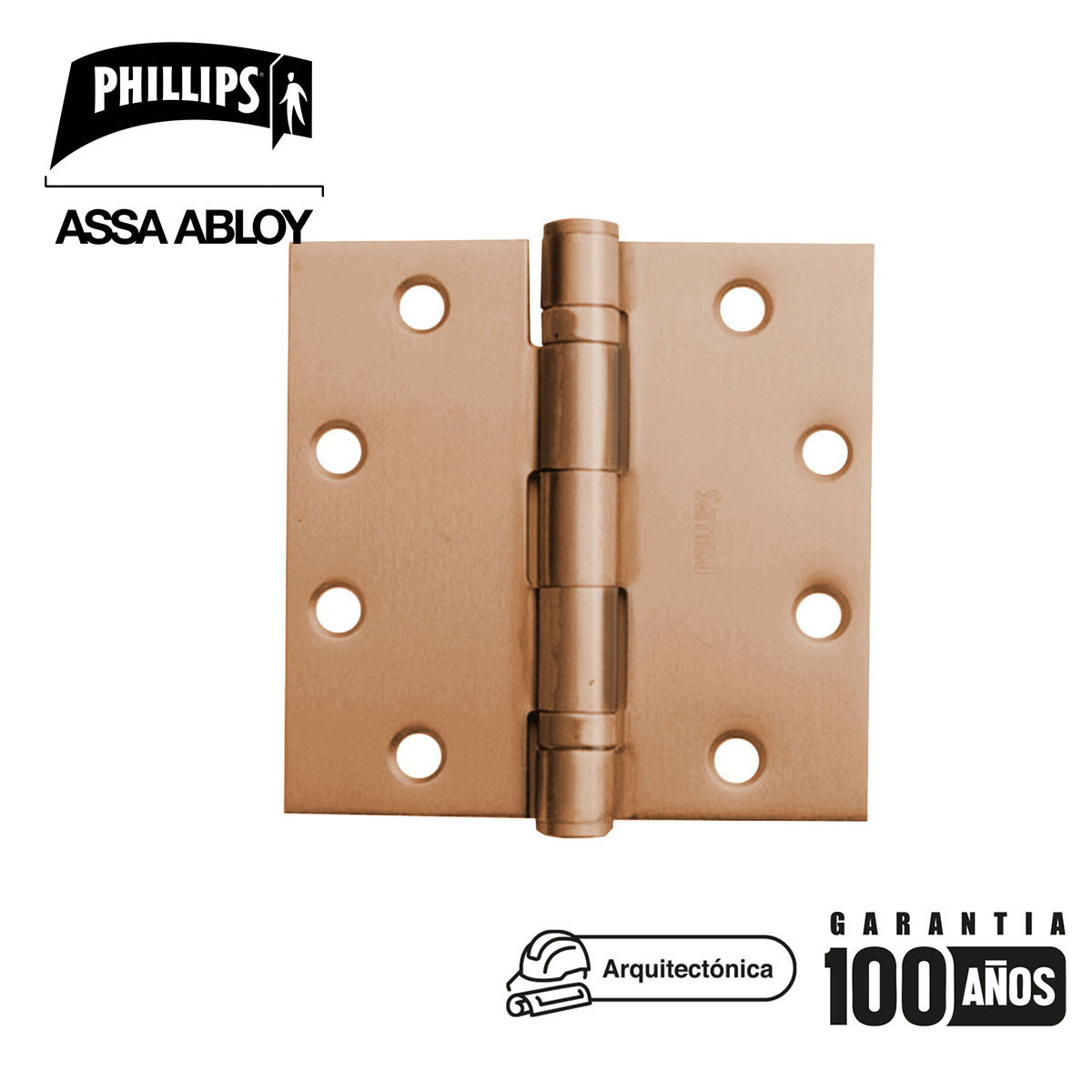 PHILLIPS - BISAGRA B ARQ BAL 3X3 NEGRO