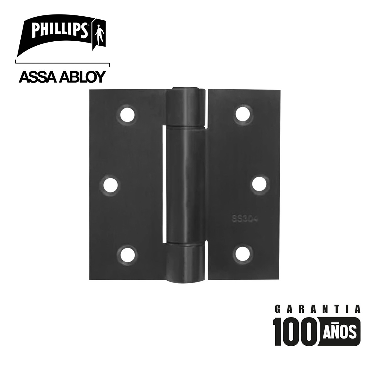 PHILLIPS - BISAGRA B ARQ RES 3.5X3.5 NEGR