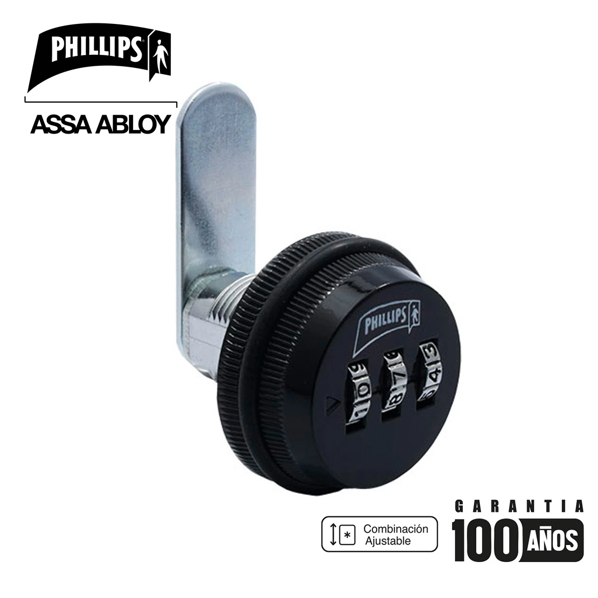 PHILLIPS - SET MUEBLE DE COMBINACIÓN NEGRO