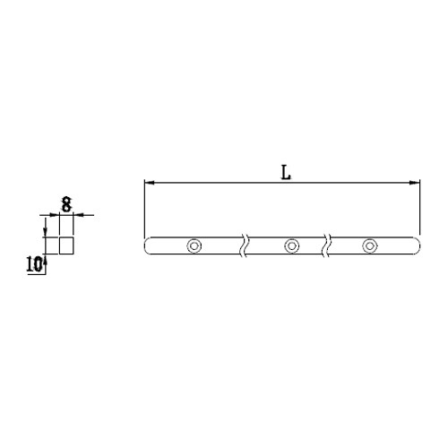 BRUKEN - BRK3917-2M RIEL SUP. PAN FIJO/2M