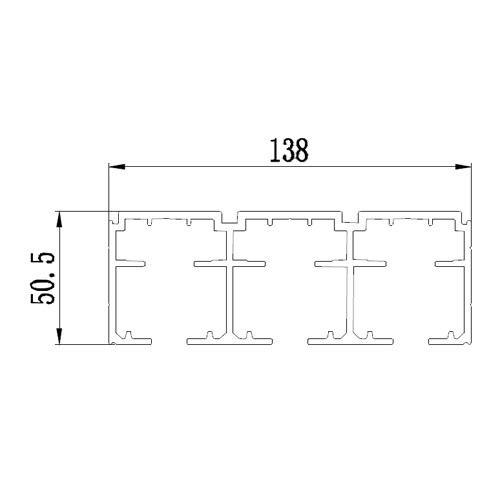 BRUKEN - BRK3931-5M RIEL SUP 3 CARRILES/5M/NM