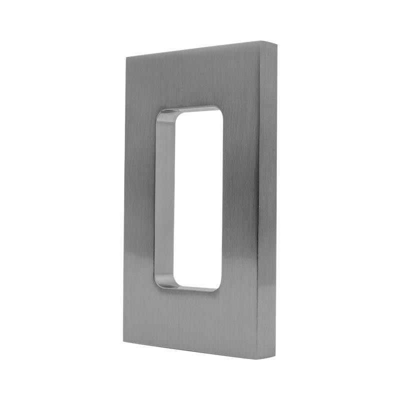 BRUKEN - UÑERO RECT ALUM PARA PUERTAS CORREDIZAS BRK3328 SATÍN