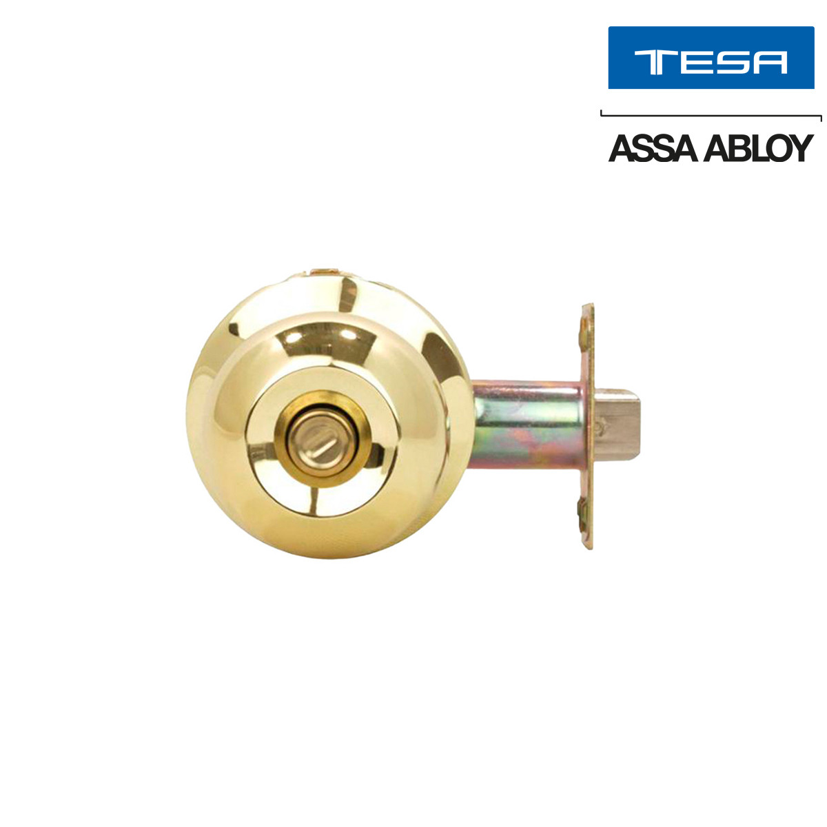TESA - POMO MASTER BANO SIN CILINDRO REVERSIBLE GRADO 2 LATON BRILLANTE