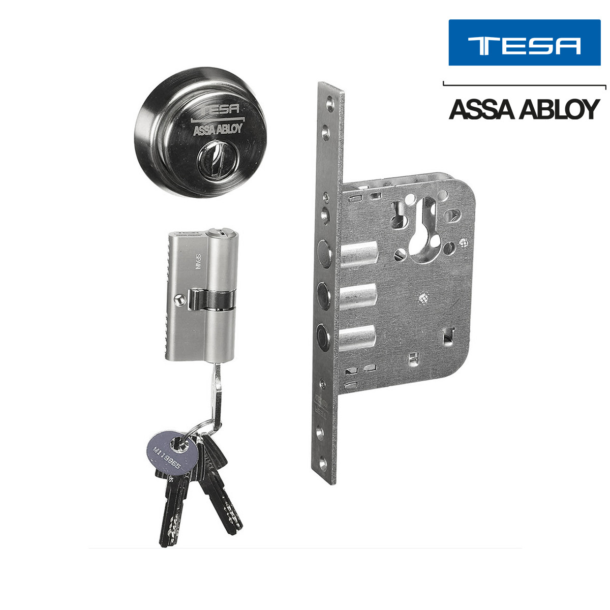 TESA - MECANISMO RB201 LL 3030 T60 NIQUELADO