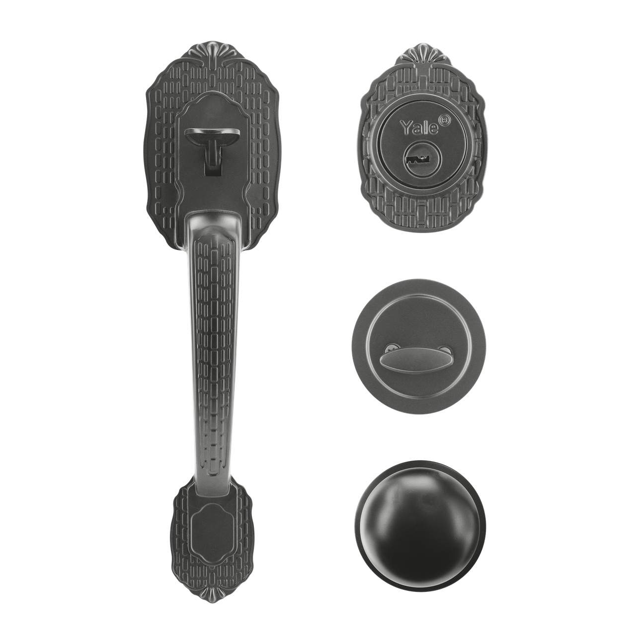 YALE - GATILLO SUCHIATE GUM METAL LLAVE - MARIPOSA