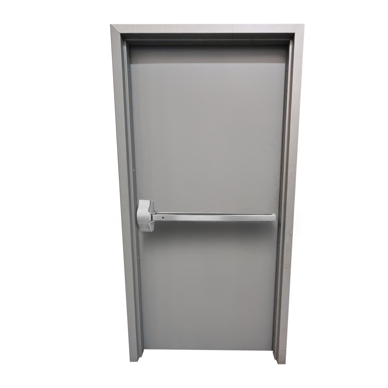 ANSI - KIT PUERTA METALICA 3´0" X 7´0" CAL.18 RH CON BARRA DE PANICO APERTURA DERECHA