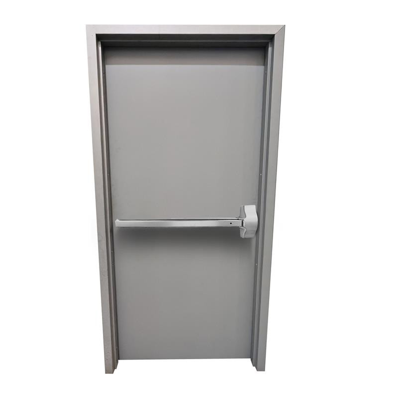 ANSI - KIT PUERTA METALICA 4´0" X 7´0" CAL.18 RH CON BARRA DE PANICO APERTURA IZQUIERDA
