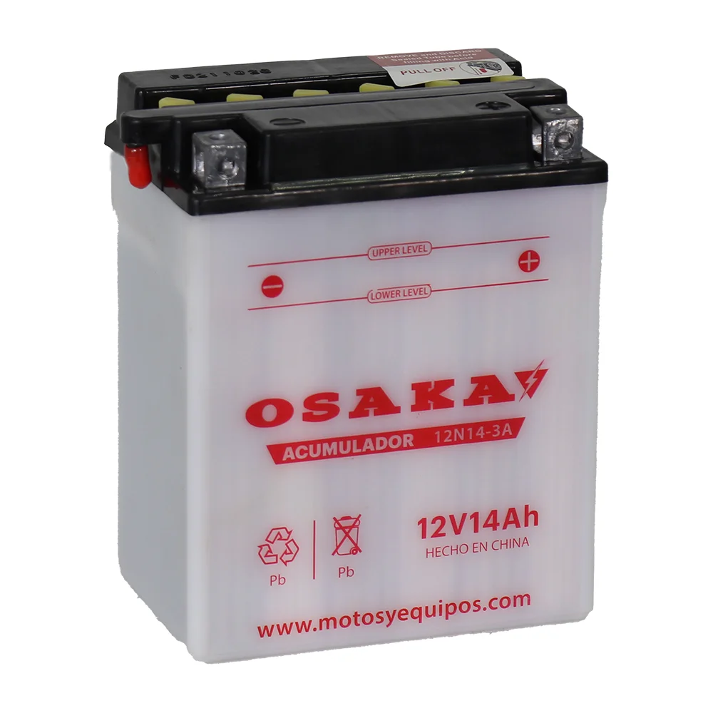 ACUMULADOR OSAKA 12N14-3A (6 PIEZAS X CAJA)