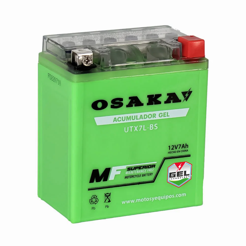 ACUMULADOR GEL OSAKA UTX7L-BS (YTX7L-BS) (8 PIEZAS X CAJA)