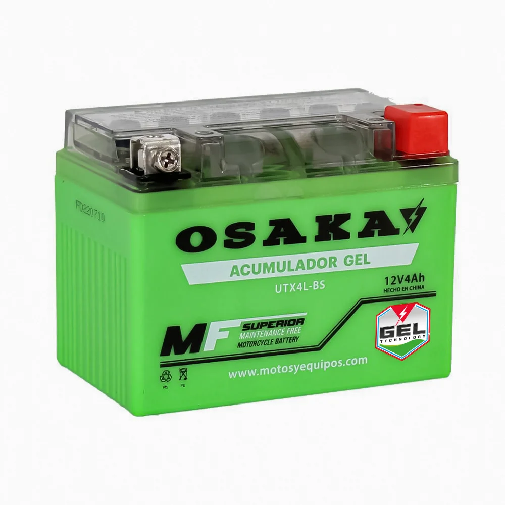 ACUMULADOR GEL OSAKA UTX4L-BS (YTX4L-BS) (10 PIEZAS X CAJA)