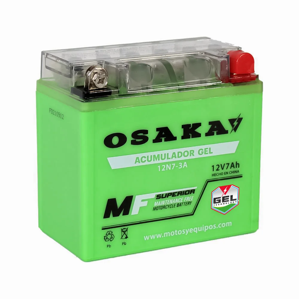 ACUMULADOR GEL OSAKA 12N7-3A (10 PIEZAS X CAJA)