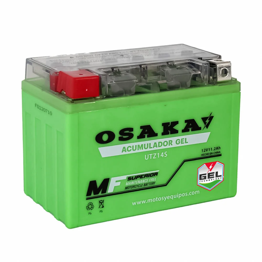 ACUMULADOR GEL OSAKA UTZ14S (YTZ14S) (8 PIEZAS X CAJA)