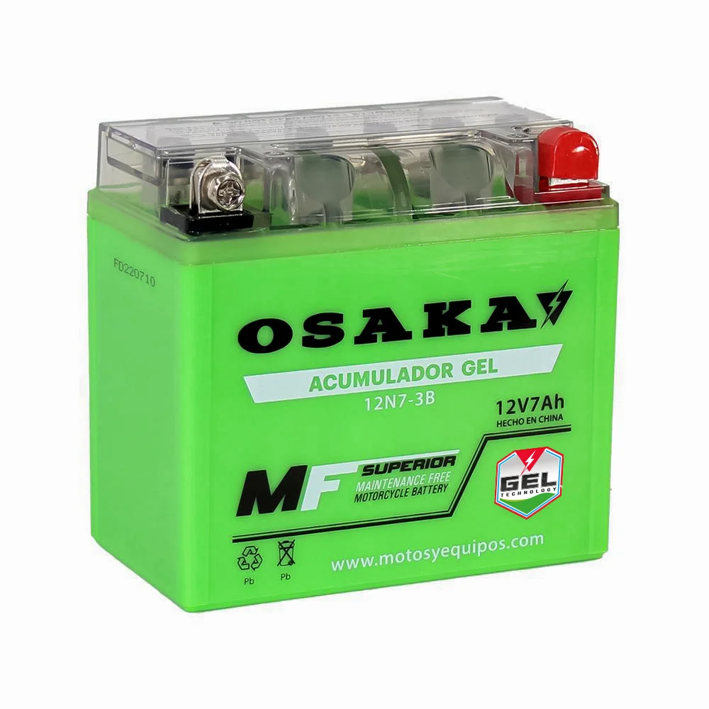 ACUMULADOR GEL OSAKA 12N7-3B (10 PIEZAS X CAJA)