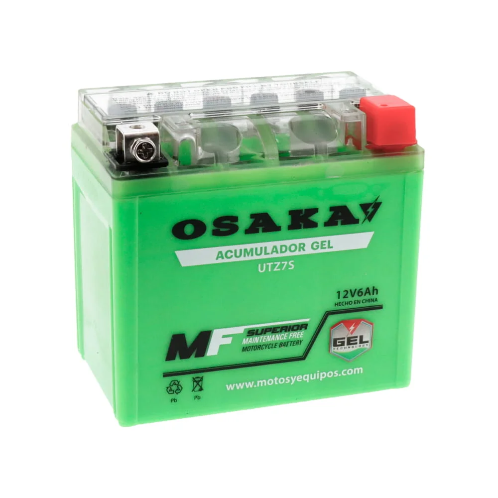 ACUMULADOR GEL OSAKA UTZ7S (YTZ7S) (10 PIEZAS X CAJA)