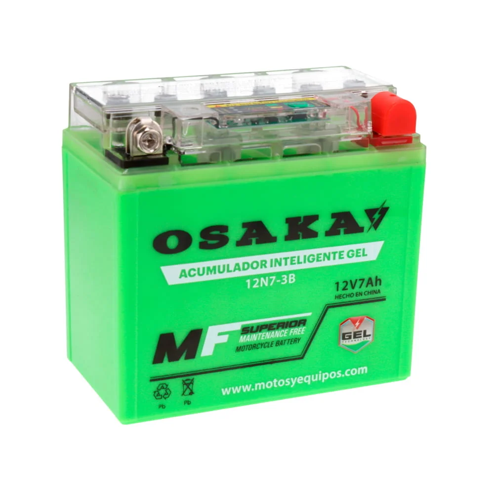 ACUMULADOR GEL INTELIGENTE OSAKA 12N7-3B (10 PIEZAS X CAJA)