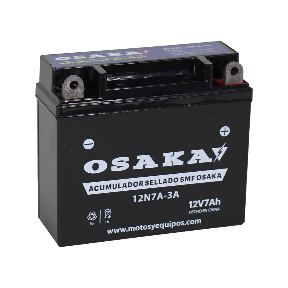 ACUMULADOR SELLADO OSAKA 12N7A-3A SMF (10 PIEZAS X CAJA)