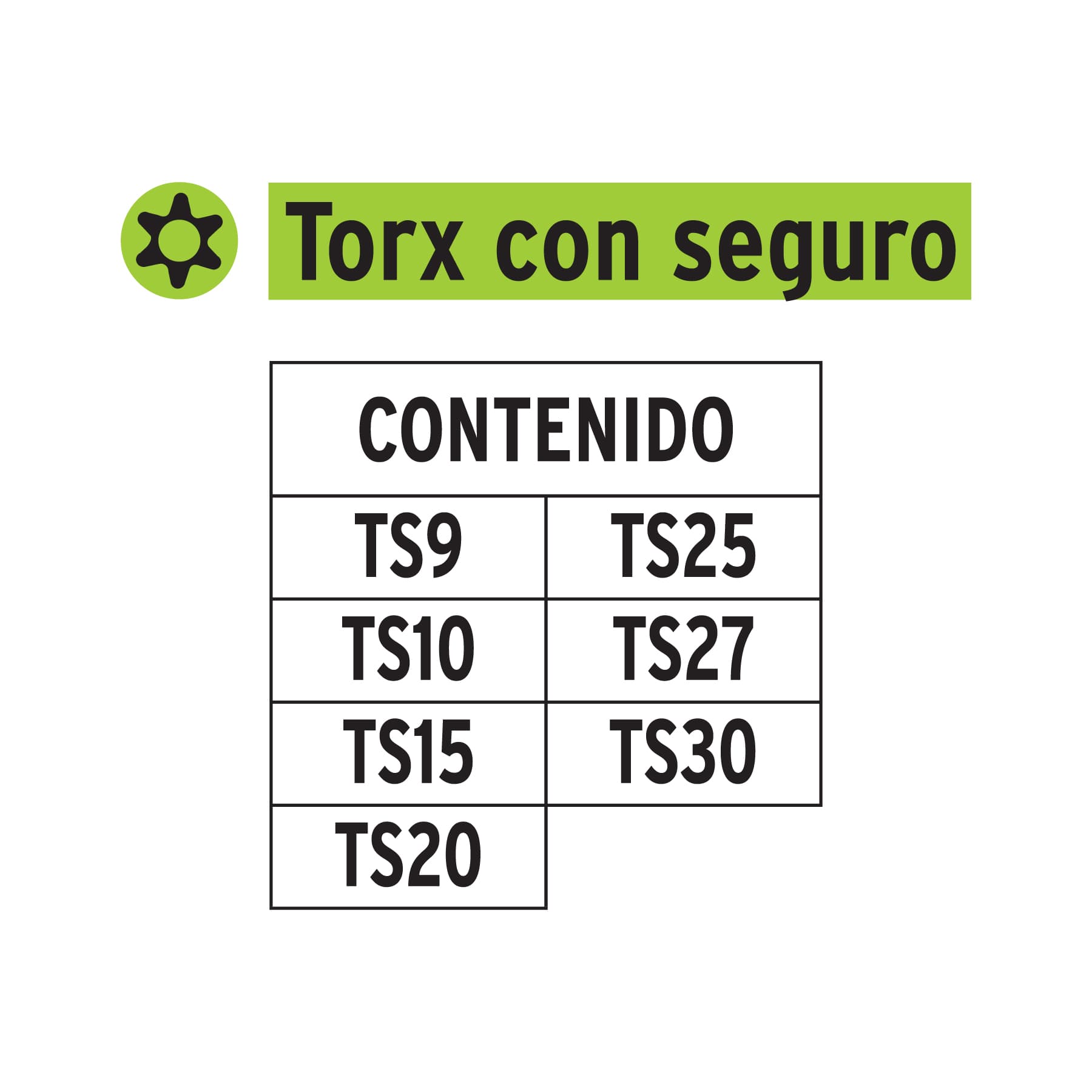 Juego de 7 puntas torx combinadas c/seguro largo 2 , Expert, Puntas Para  Desarmador, 17813