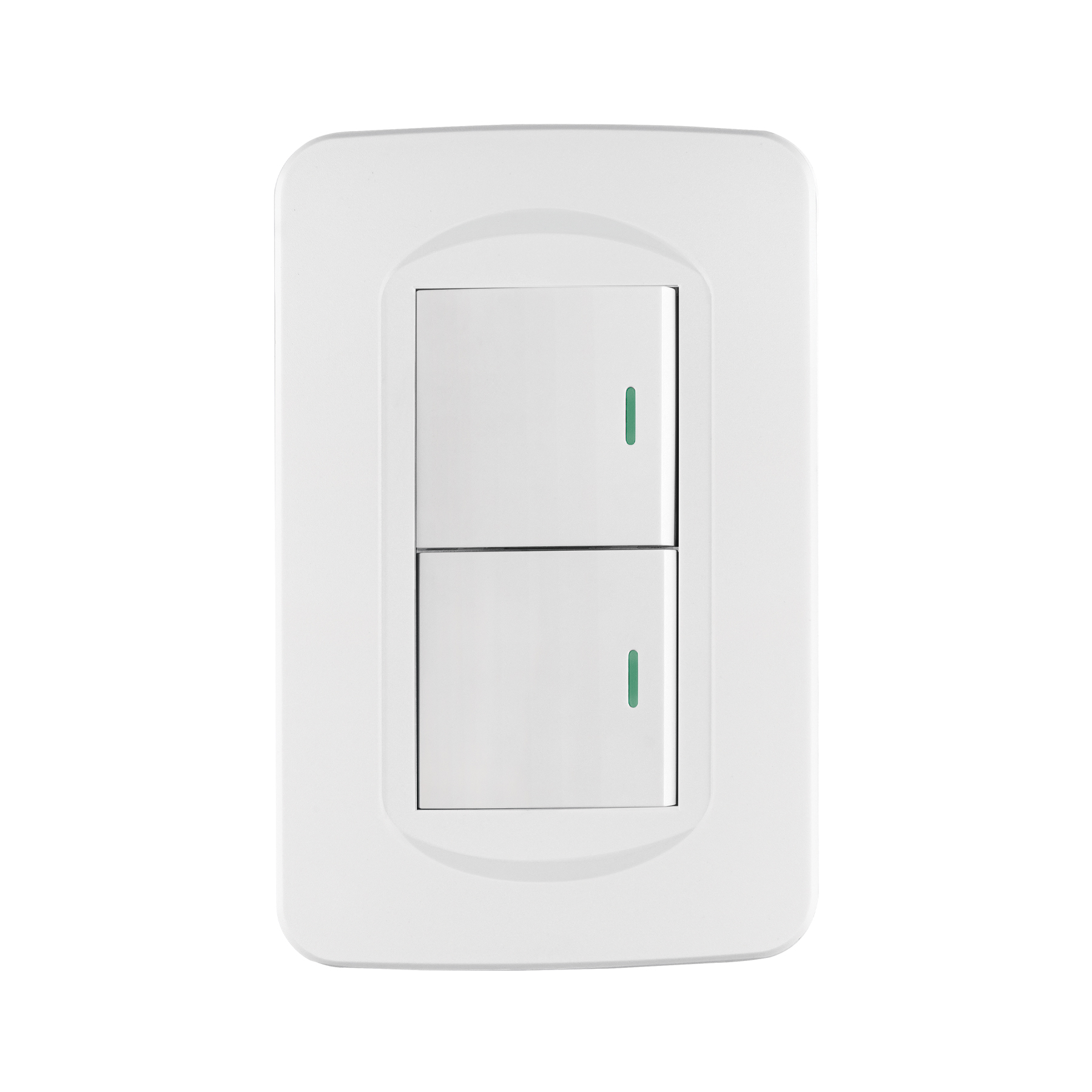 Placa armada 1 interruptor y 1 de 3 vías 1.5 mód., Toledo