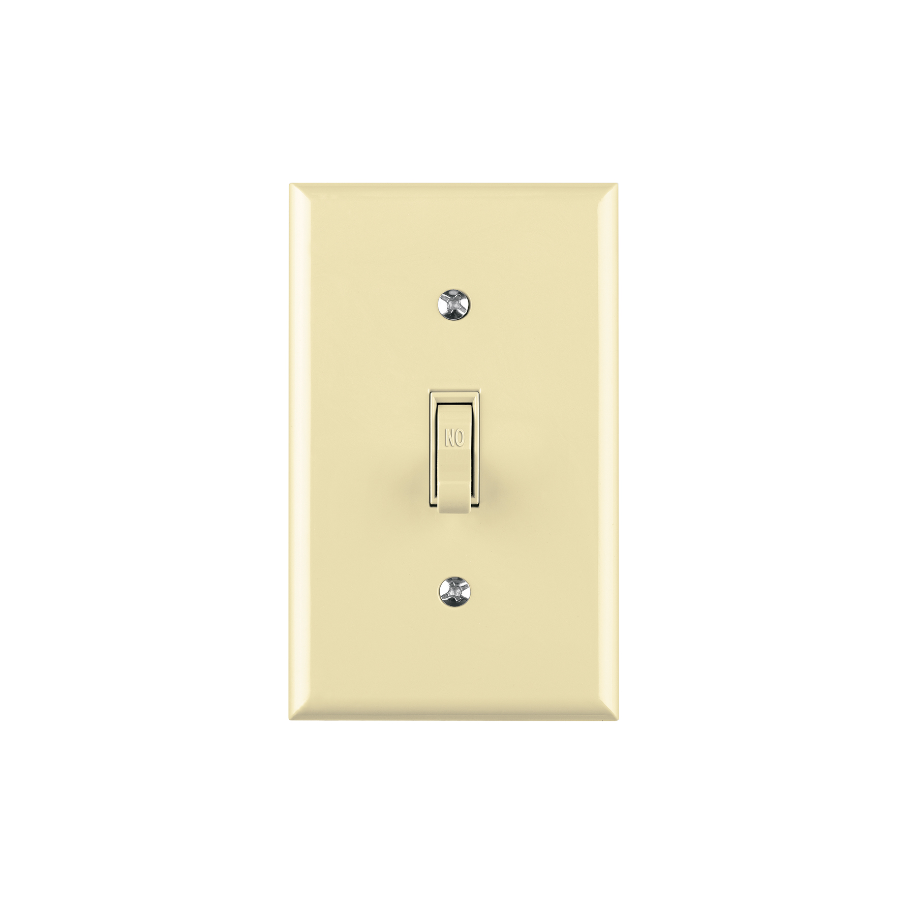 Volteck Placa armada interruptor sencillo, línea Standard, marfil